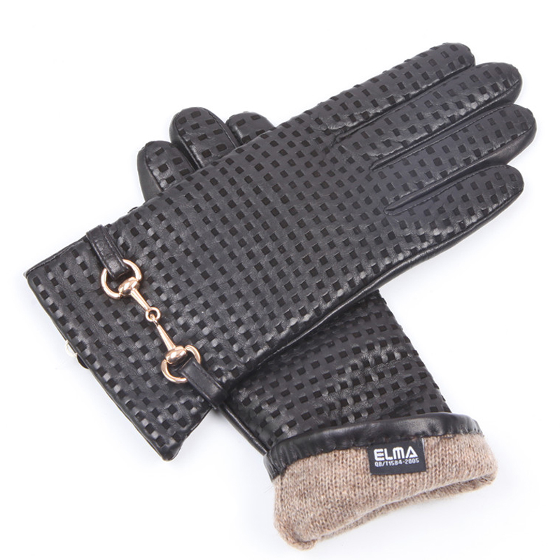 Real Leather Gloves Female The - Wool Glove Lined avaliação e preço