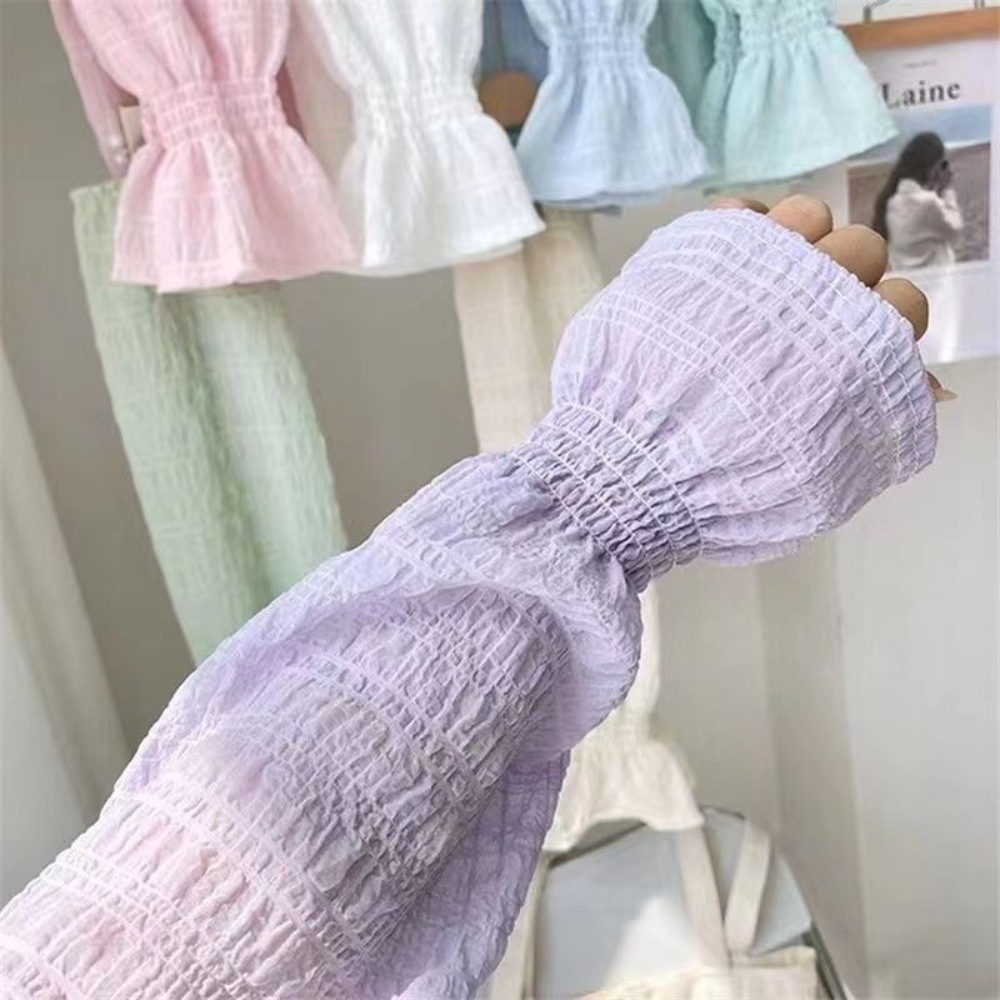 Summer Outdoor Lace Mesh Sun P - Fingerless Glove Knit avaliação e preço