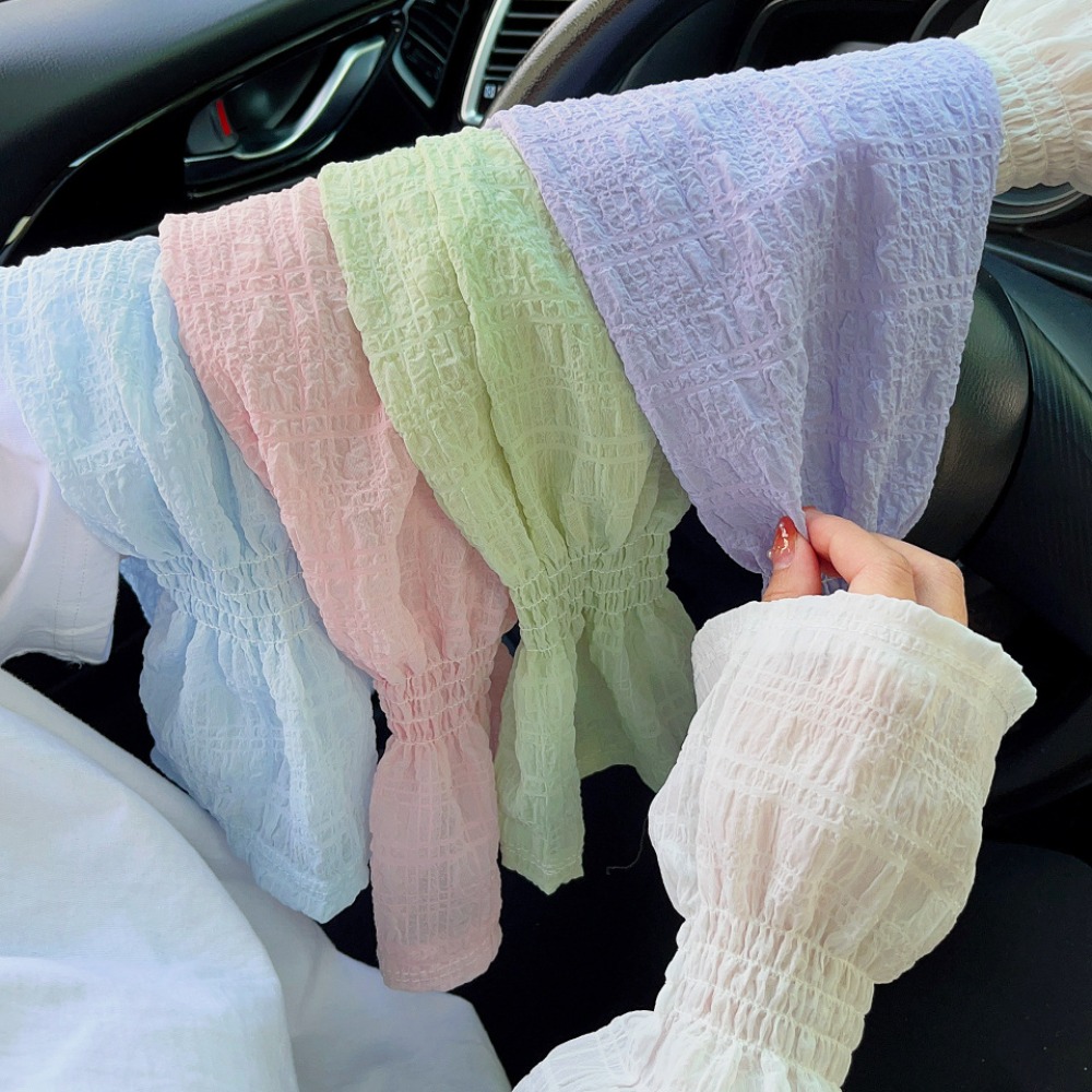 Summer Outdoor Lace Mesh Sun P - Fingerless Glove Knit avaliação e preço