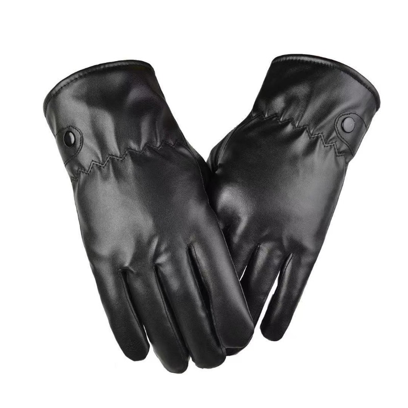Winter Fashion Black PU Leathe - Leather Driving Glove avaliação e preço