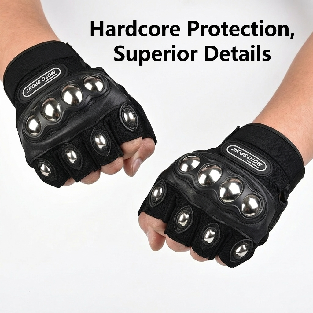 Steel Shell Knuckle Protection - Motorcycle Glove Knuckle avaliação e preço