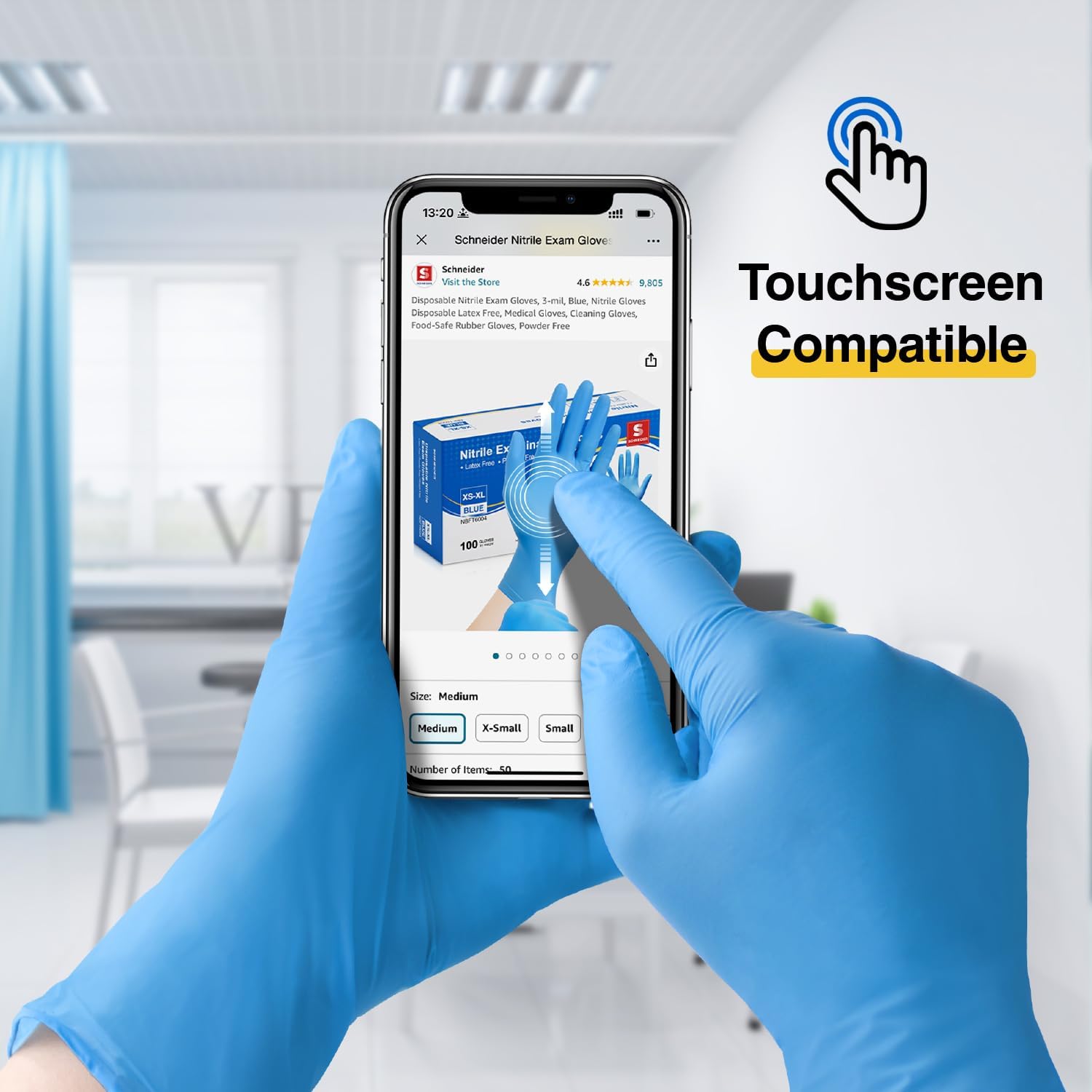 Nitrile Exam Gloves, Medical G - Exam Glove Nitrile avaliação e preço