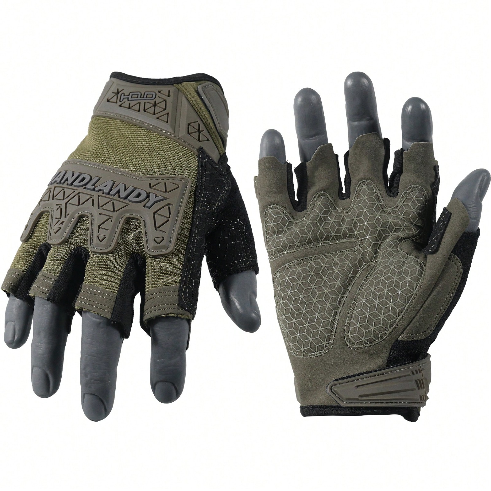 Tactical Fingerless Impact Glo - Work Glove Impact avaliação e preço