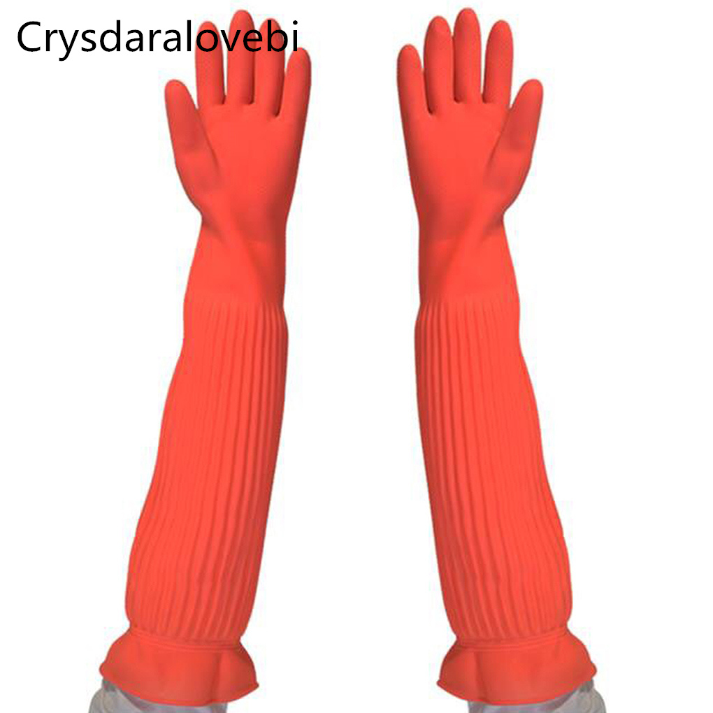 45/55cm Waterproof Household G - Rubber Glove Cleaning avaliação e preço