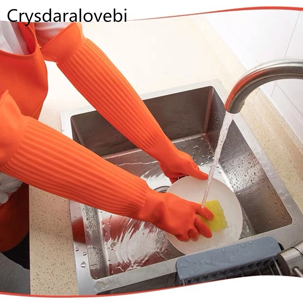 45/55cm Waterproof Household G - Rubber Glove Cleaning avaliação e preço