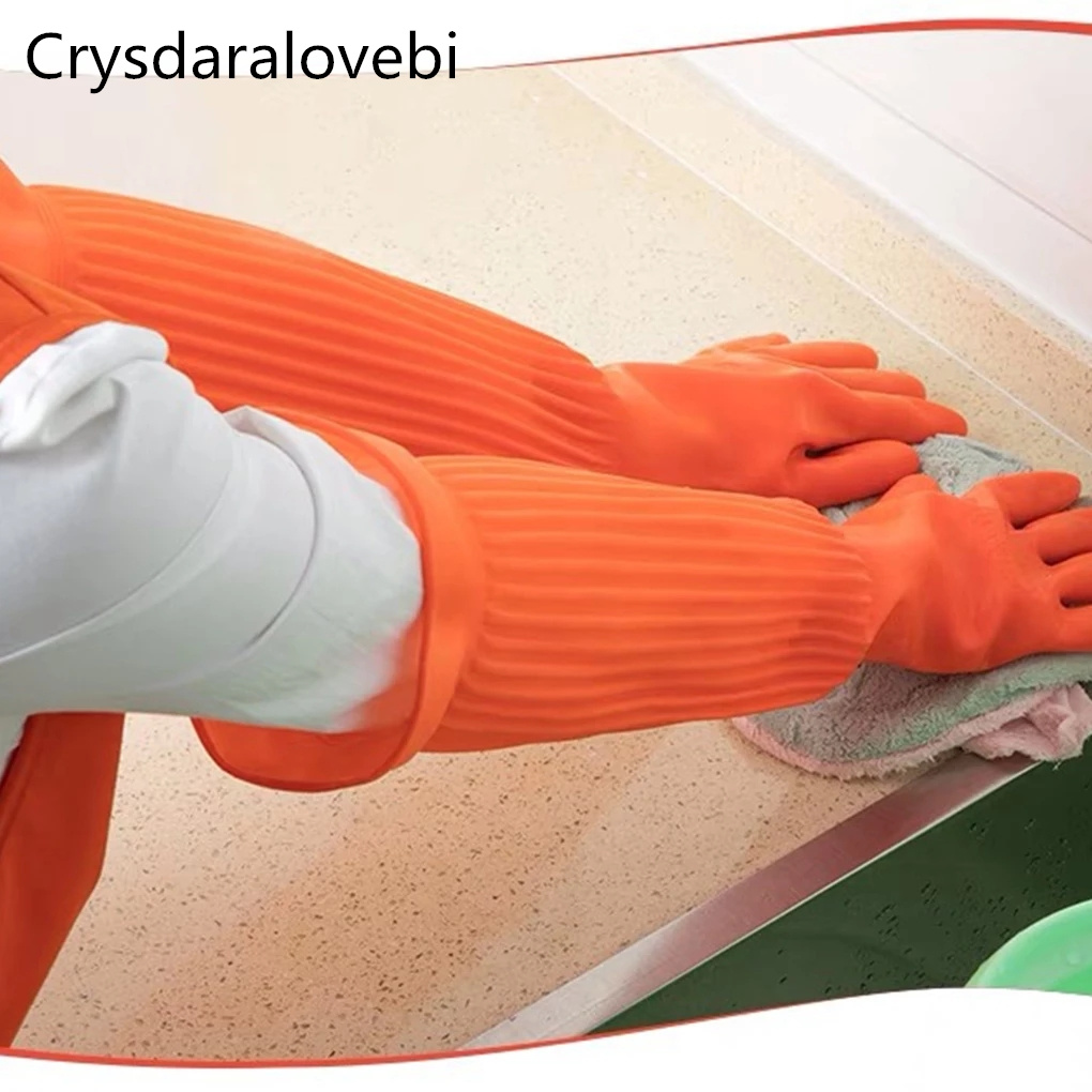 45/55cm Waterproof Household G - Rubber Glove Cleaning avaliação e preço