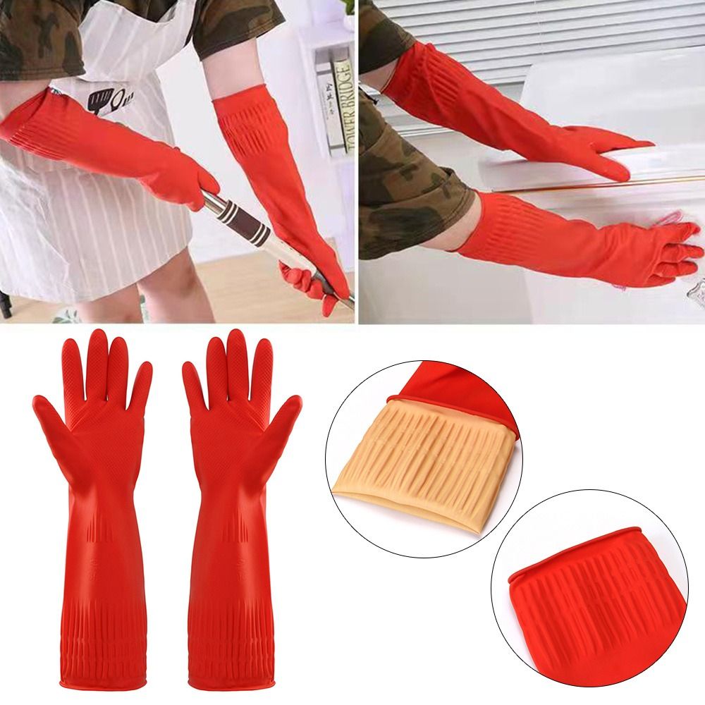 1 Pair Heavy Duty Rubber Glove - Dish Glove Rubber avaliação e preço