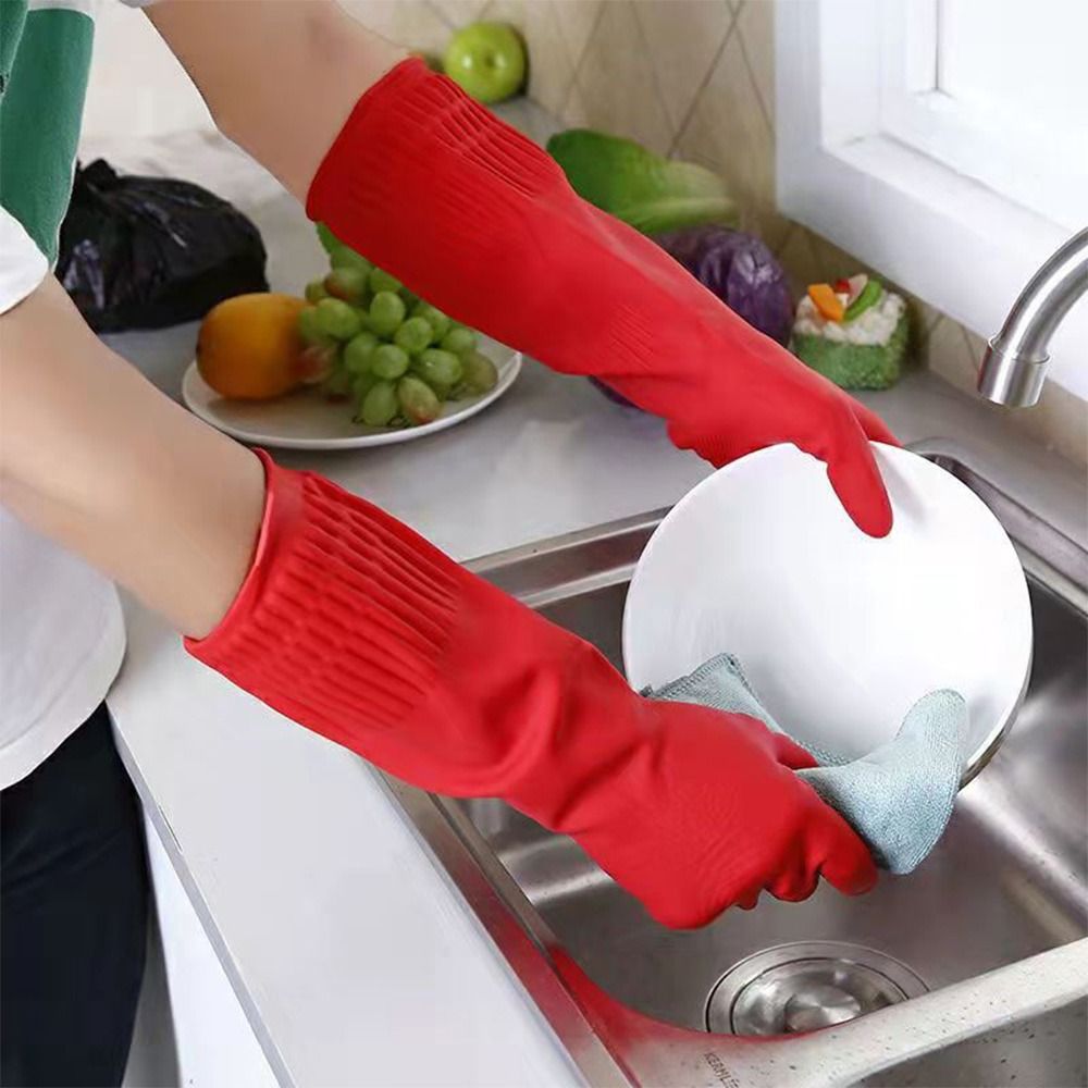 1 Pair Heavy Duty Rubber Glove - Dish Glove Rubber avaliação e preço