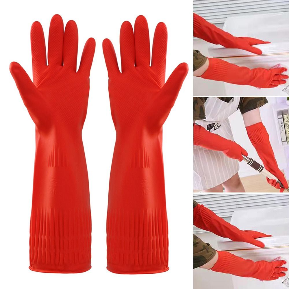 1 Pair Heavy Duty Rubber Glove - Dish Glove Rubber avaliação e preço