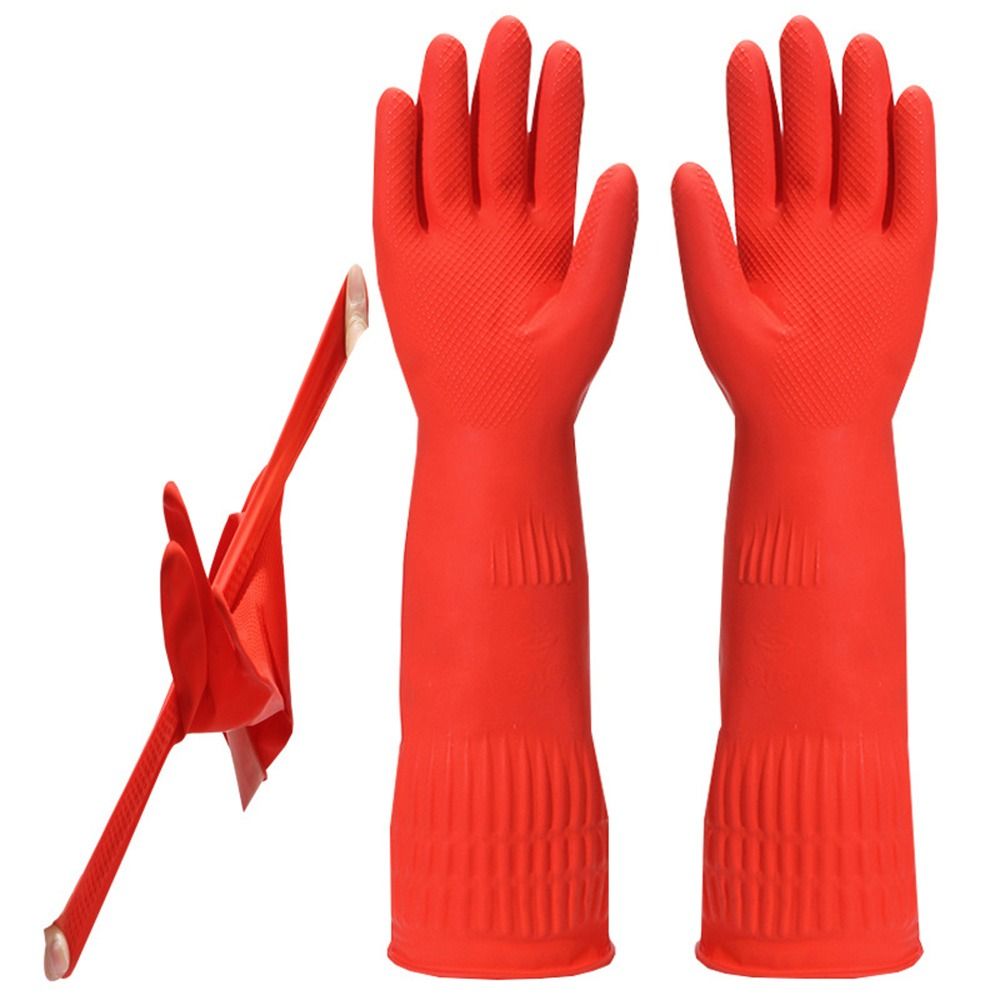 1 Pair Heavy Duty Rubber Glove - Dish Glove Rubber avaliação e preço