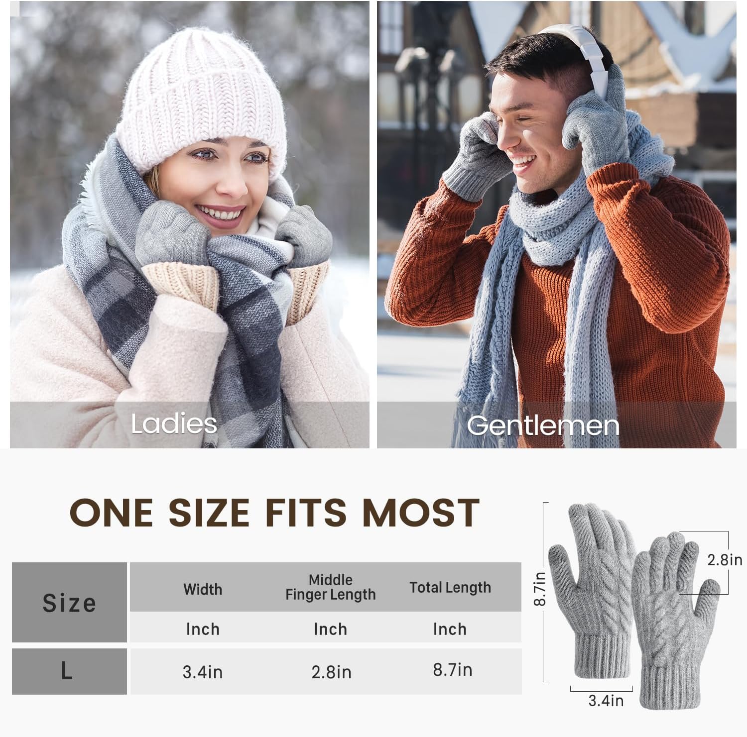Winter Gloves – Thick Wool Fle - Winter Glove Insulated avaliação e preço