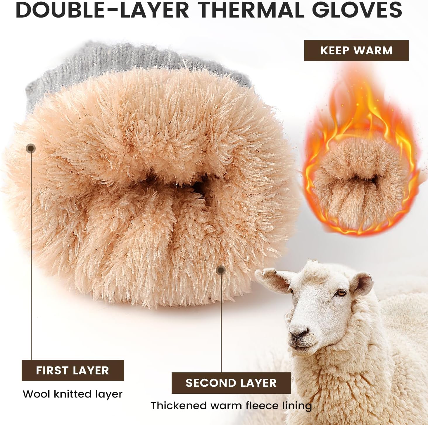 Winter Gloves – Thick Wool Fle - Winter Glove Insulated avaliação e preço