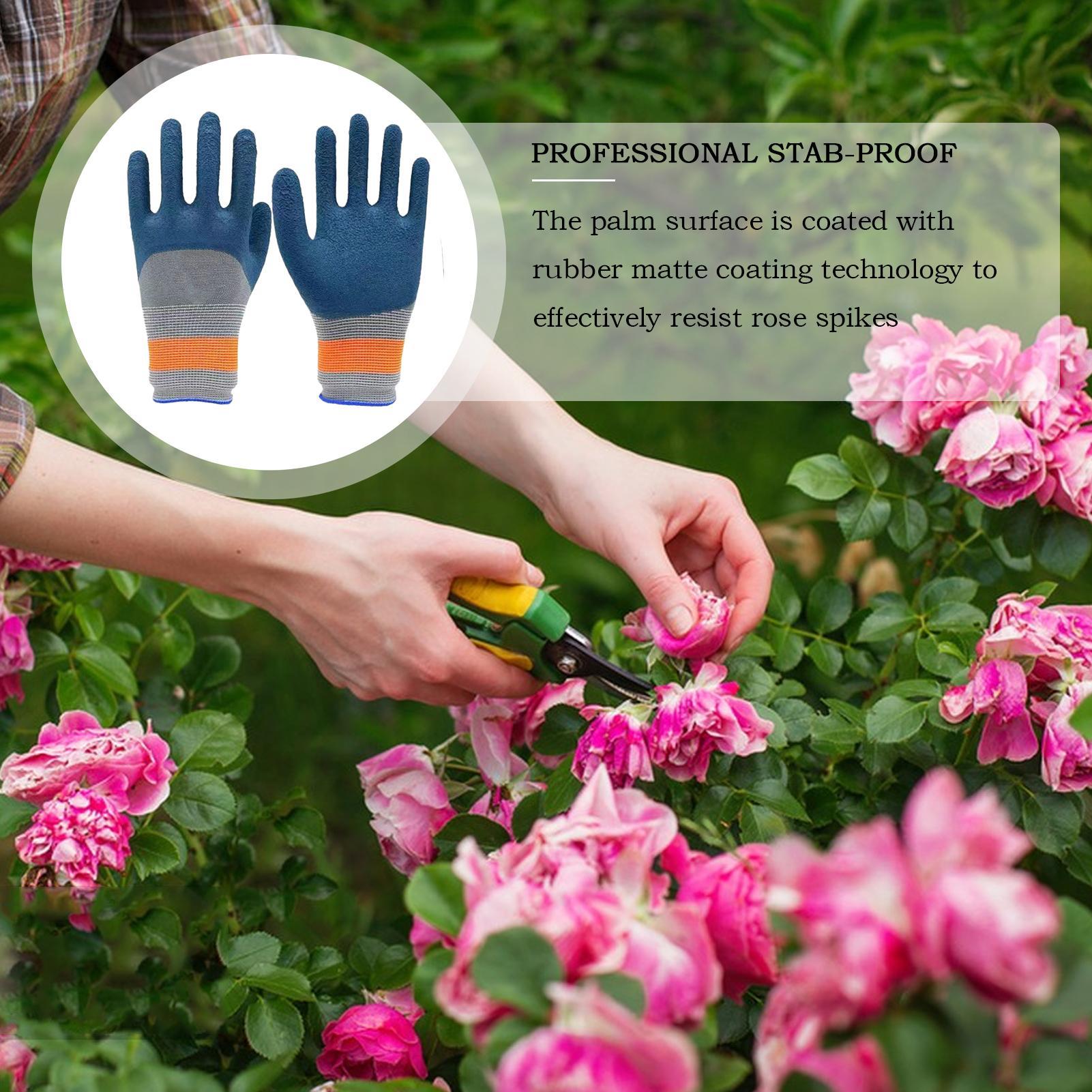 1Pair of Gardening Gloves Rubb - Gardening Glove Waterproof avaliação e preço