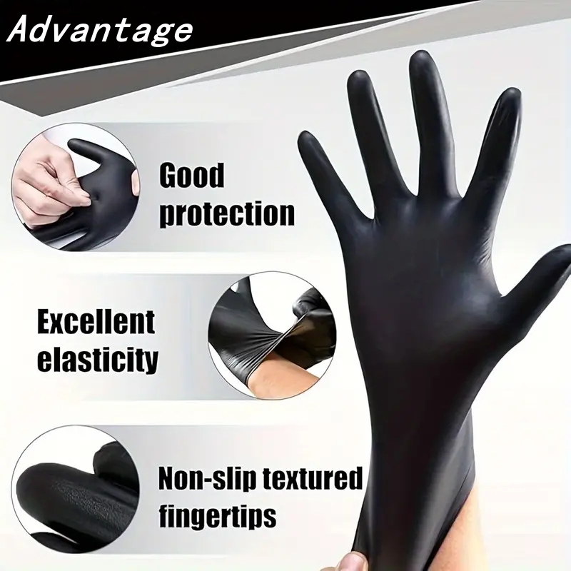 20PCS Black Disposable Nitrile - Nitrile Mechanic Glove avaliação e preço
