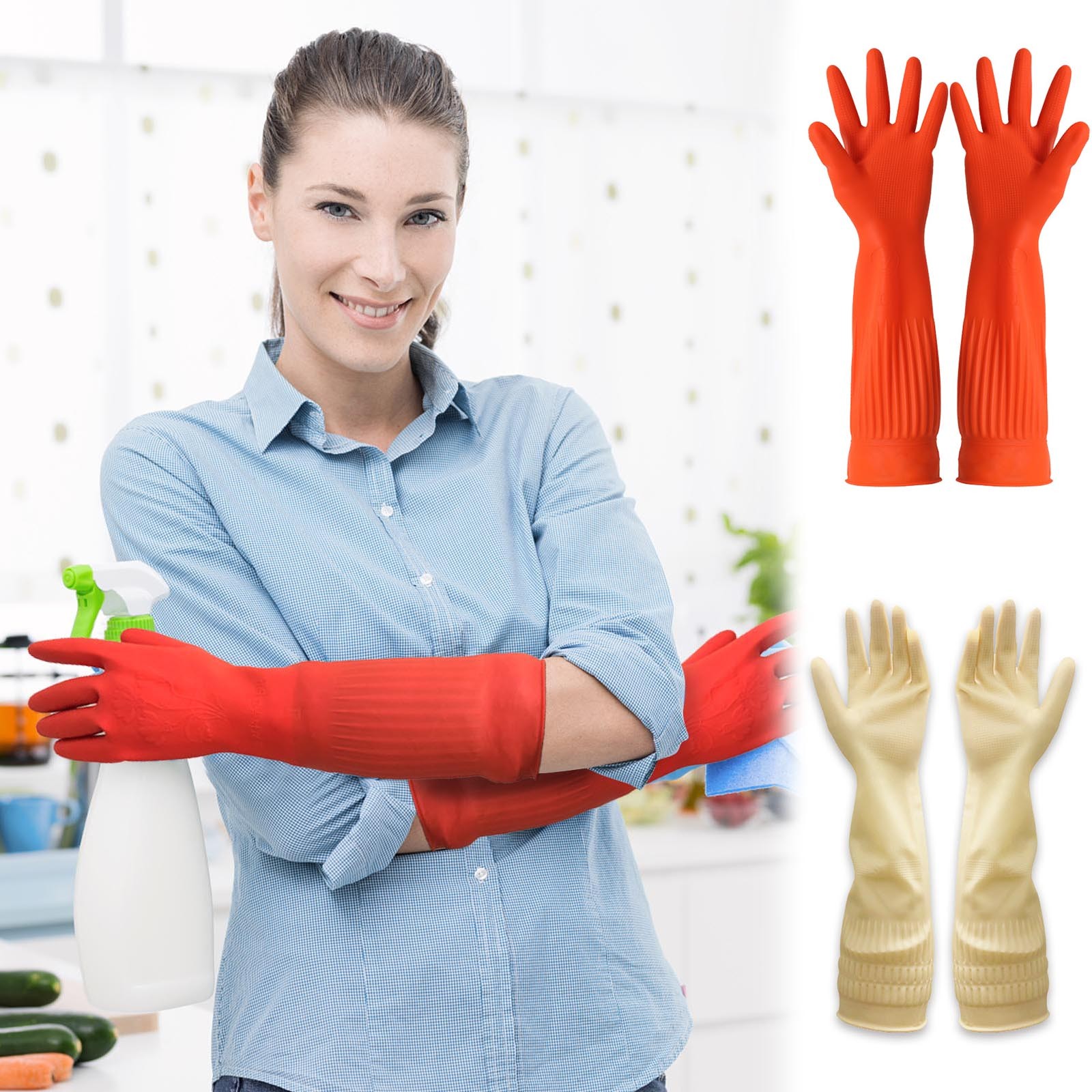 1pair Flexible Comfortable Rub - Dish Glove Rubber avaliação e preço