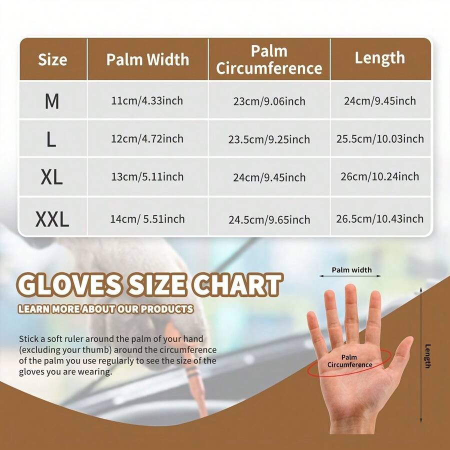 Two Pairs Of Brown Leather Glo - Work Glove Impact avaliação e preço