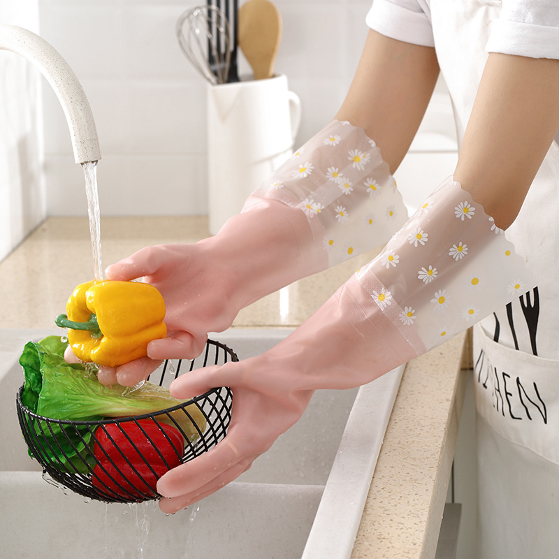 Women Waterproof Rubber Gloves - Rubber Glove Cleaning avaliação e preço