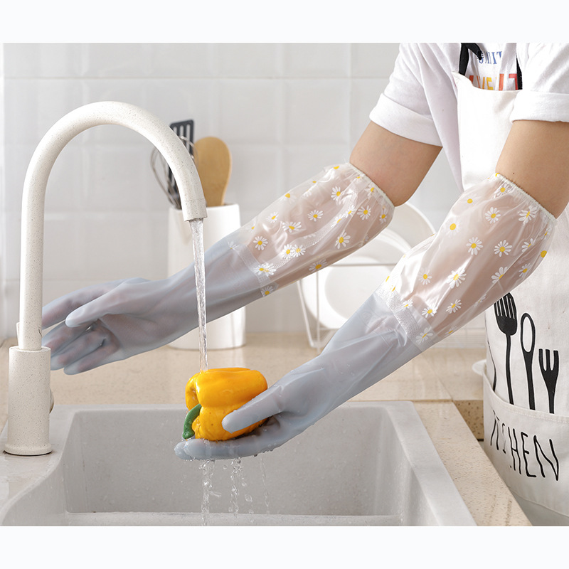 Women Waterproof Rubber Gloves - Rubber Glove Cleaning avaliação e preço