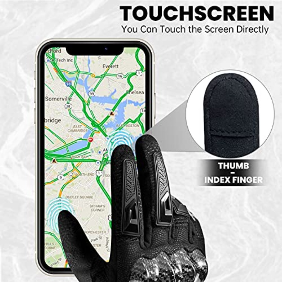 Motorcycle Gloves Touchscreen  - Motorcycle Glove Knuckle avaliação e preço