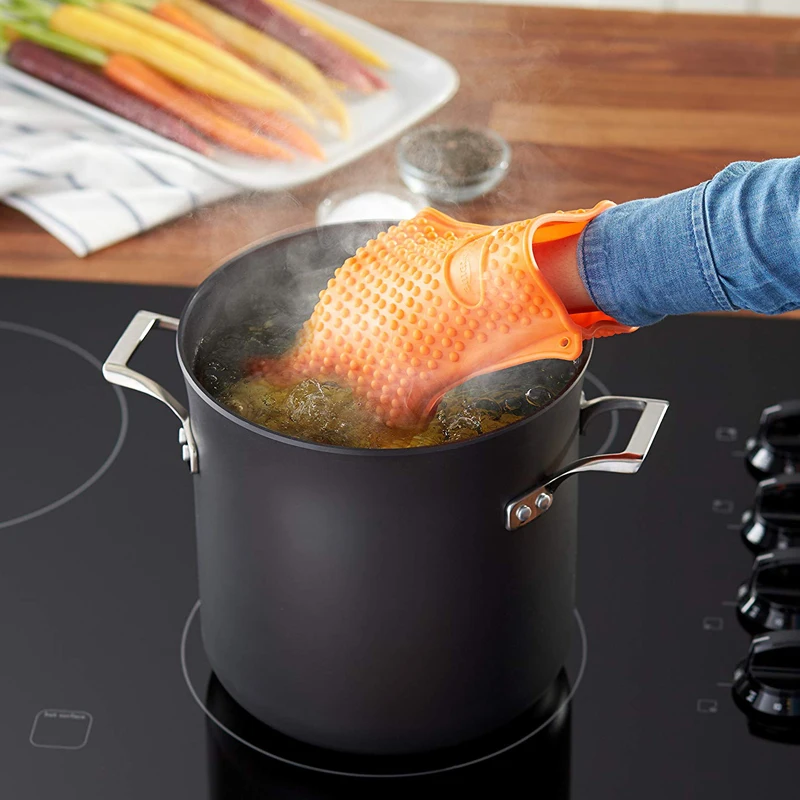 BBQ Silicone Grilling gloves B - Oven Mitt Silicone avaliação e preço