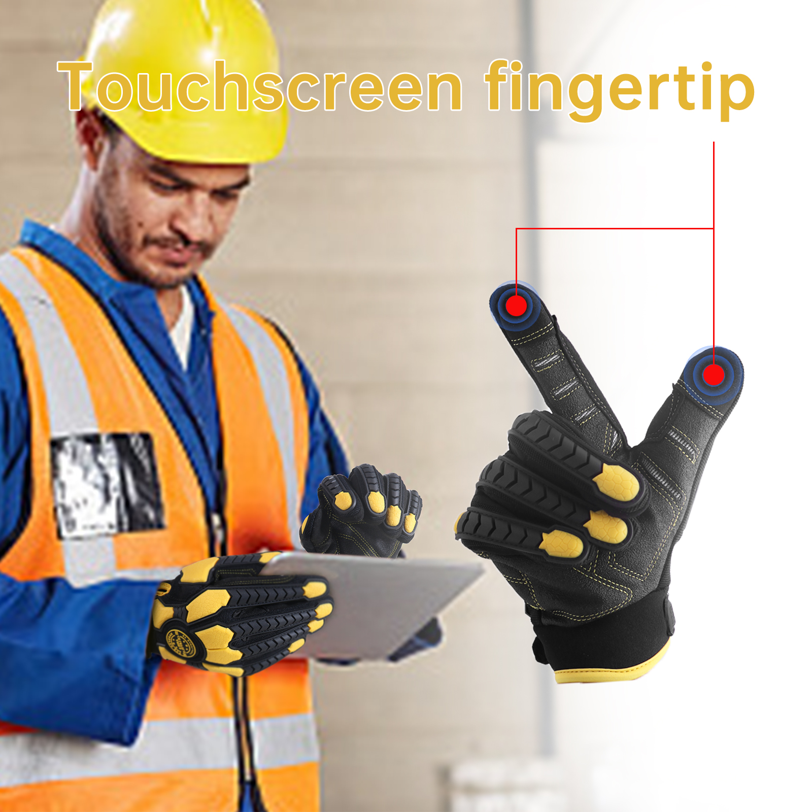 PVC Reinforced Impact Protecti - Work Glove Impact avaliação e preço
