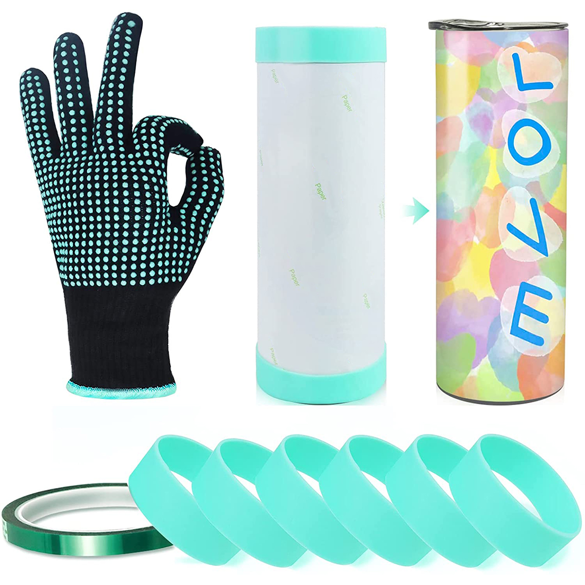 Silicone Bands Elastic Heat Re - Oven Mitt Silicone avaliação e preço