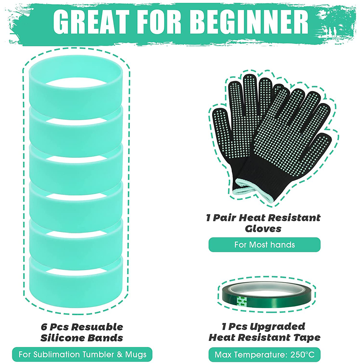 Silicone Bands Elastic Heat Re - Oven Mitt Silicone avaliação e preço