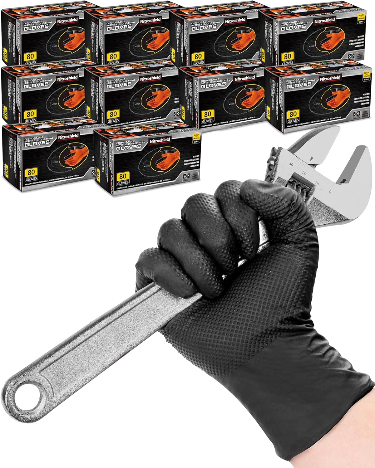 9mil Heavy Duty Disposable Nit - Nitrile Mechanic Glove avaliação e preço