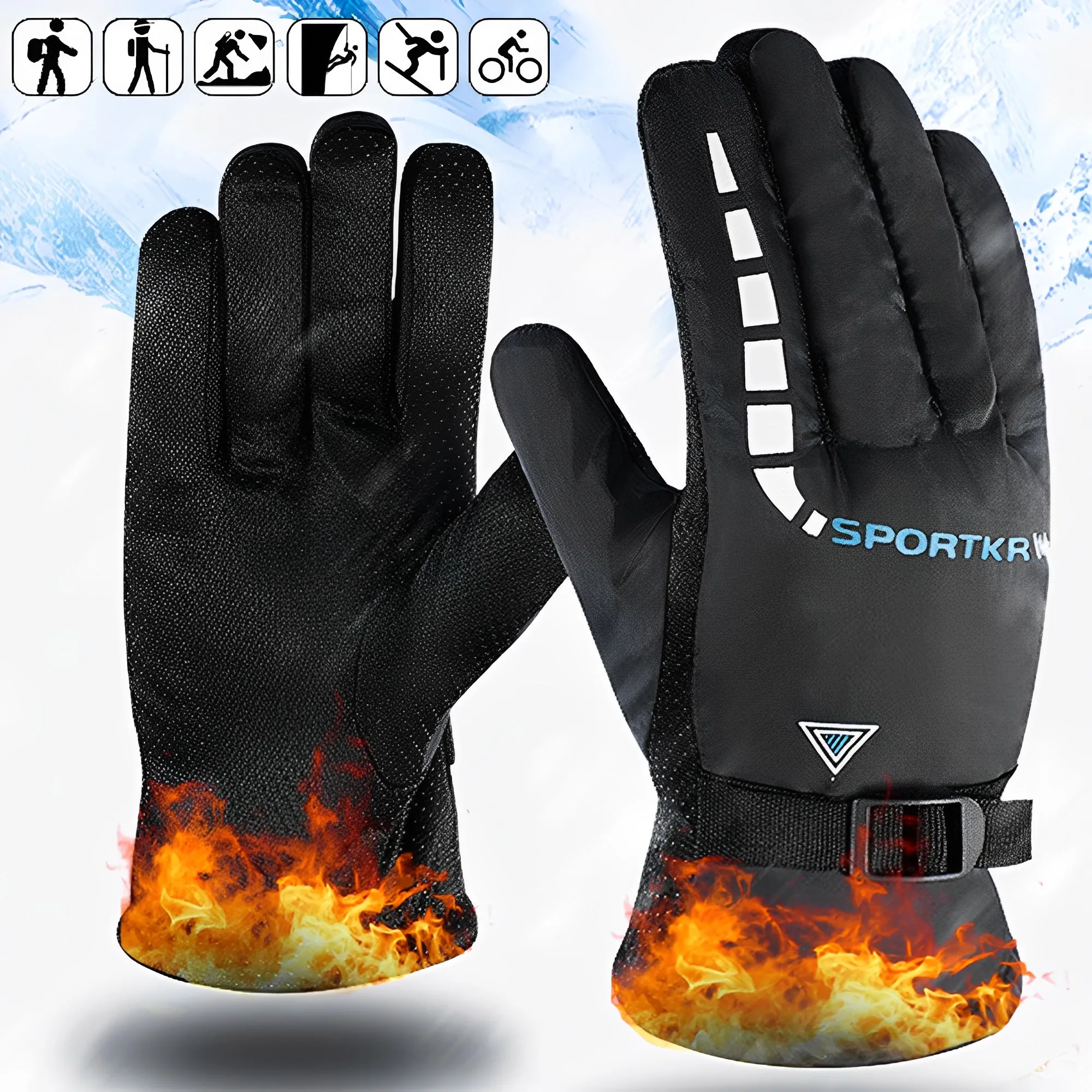Motorcycle Cycling Gloves Warm - Gardening Glove Waterproof avaliação e preço