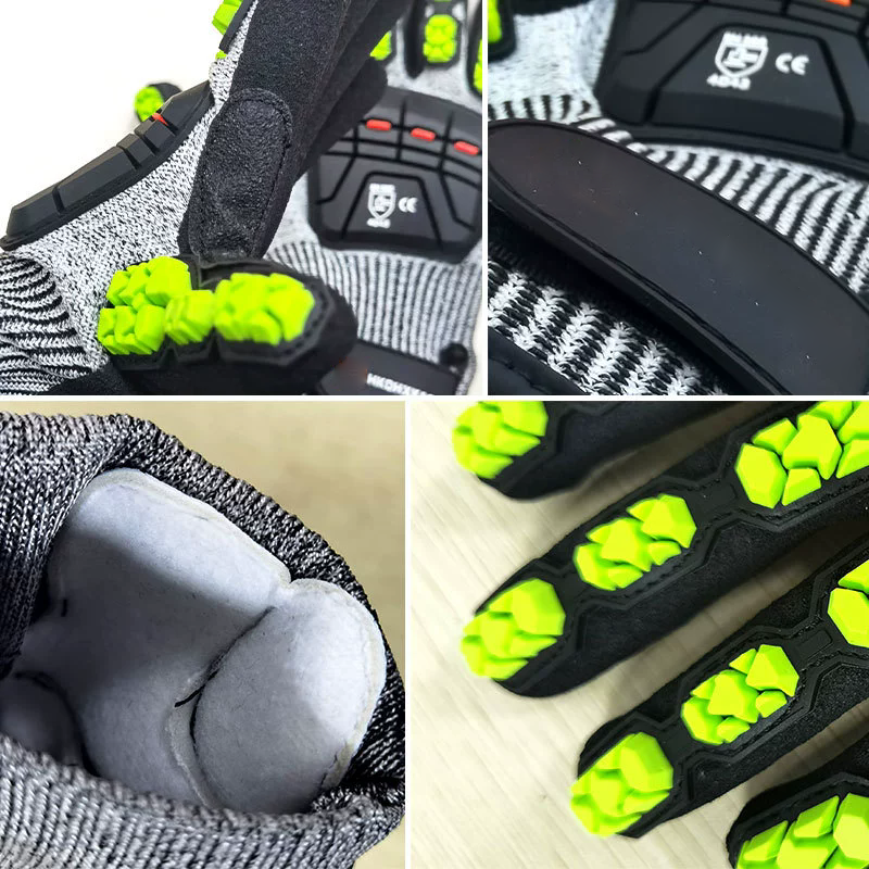 HPPE anti-cutting gloves, TPR  - Cut Resistant Glove avaliação e preço