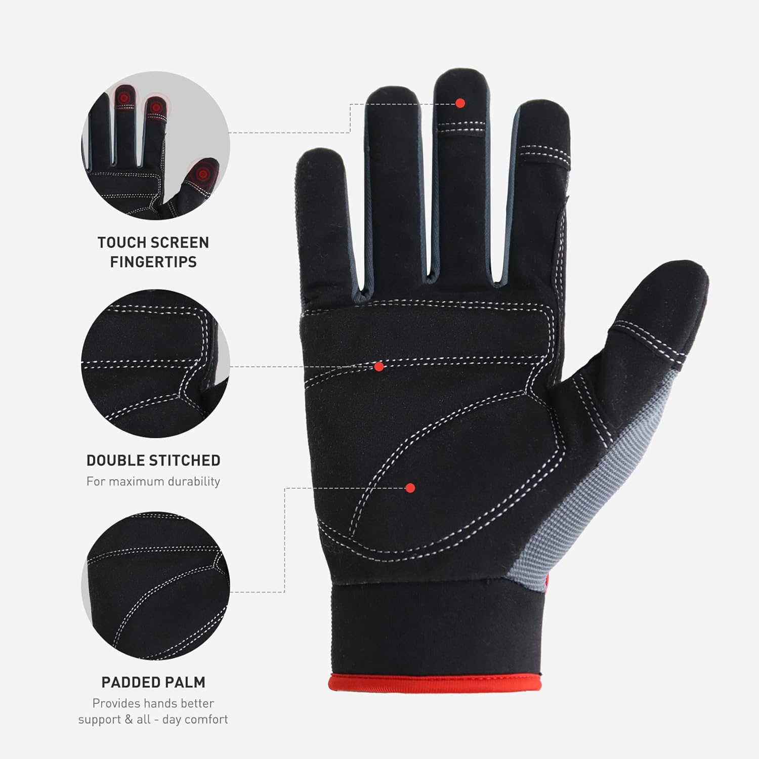 Anti-Vibration Gloves Work for - Work Glove Impact avaliação e preço