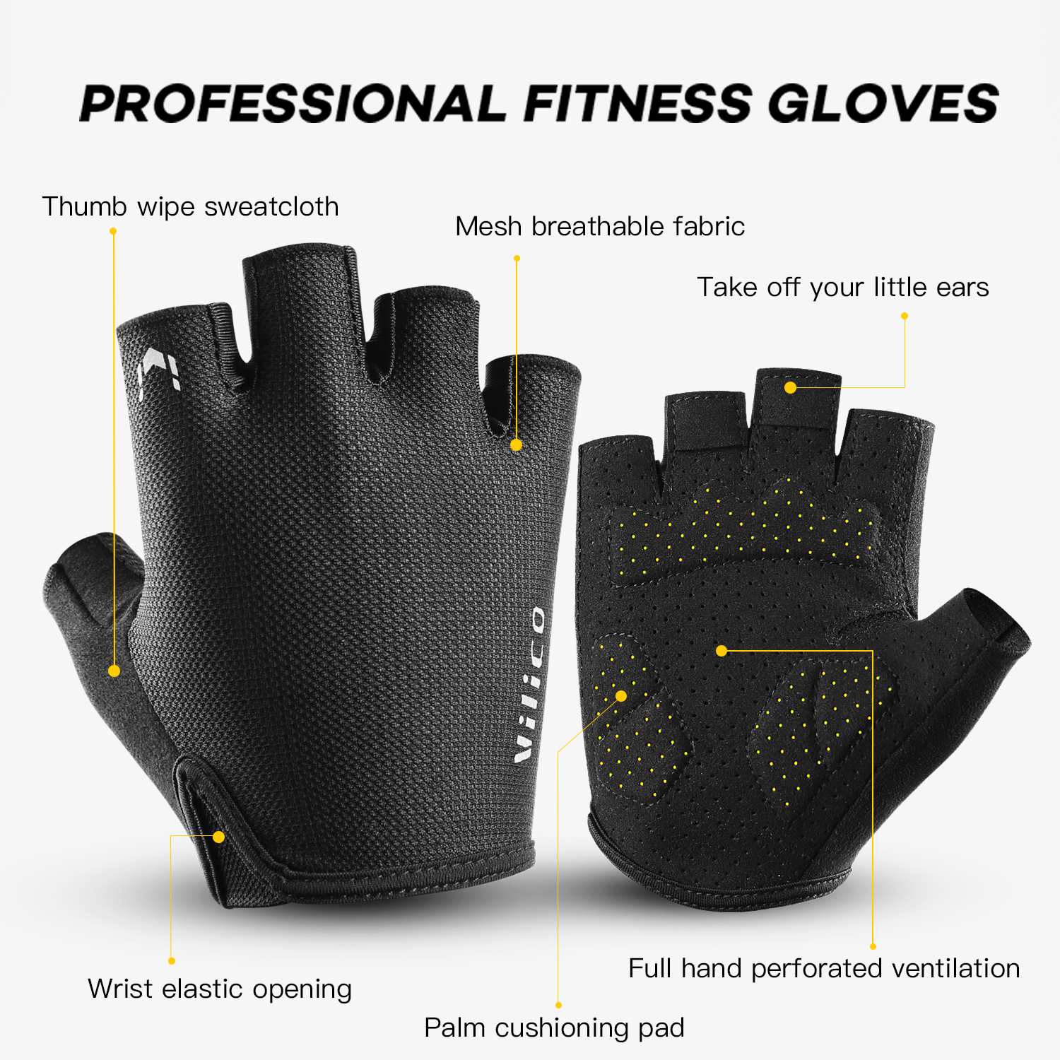 Vilico Sports Cycling Gloves H - Workout Glove Gym avaliação e preço