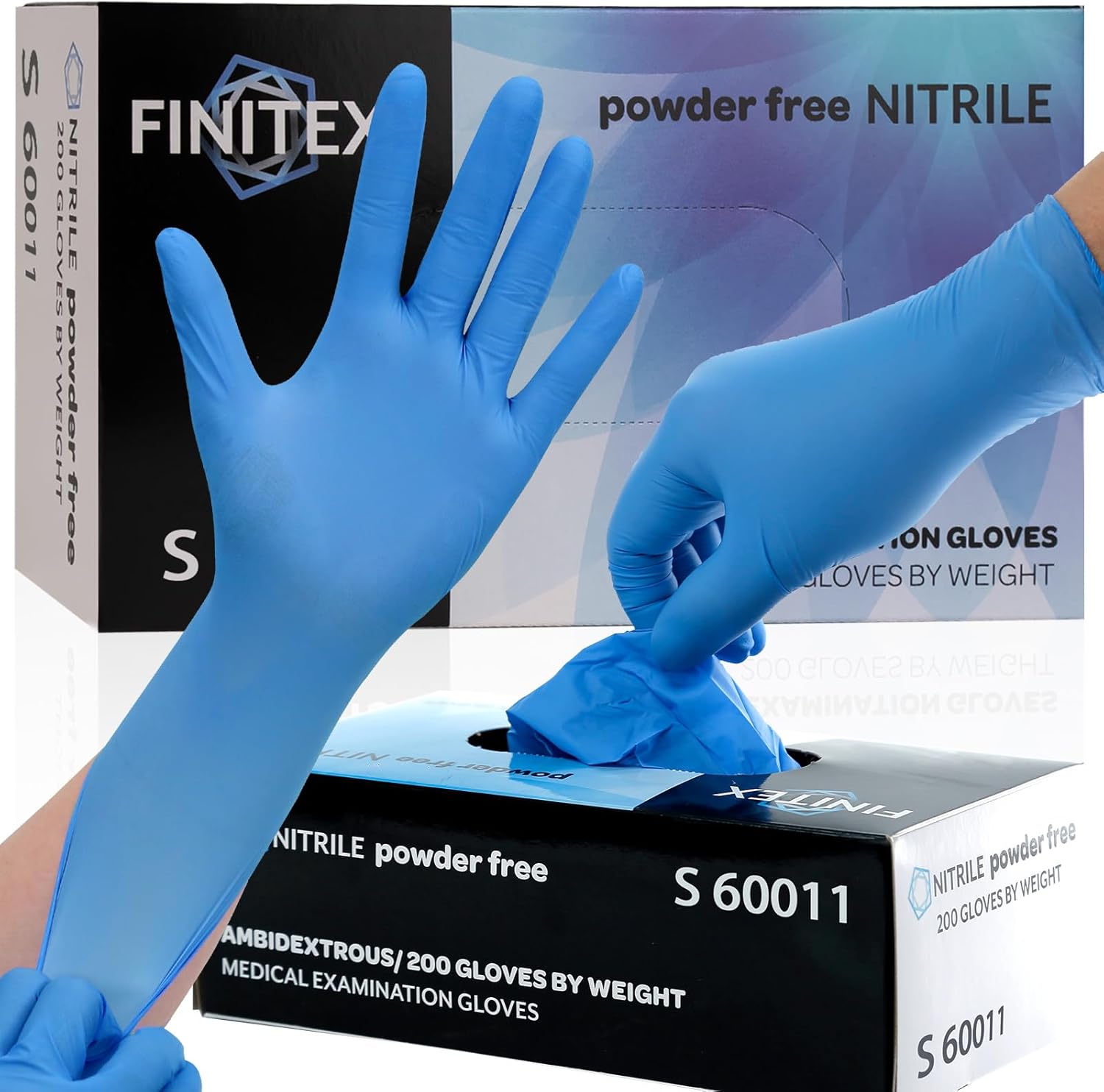 Blue Nitrile Exam Gloves - 200 - Exam Glove Nitrile avaliação e preço