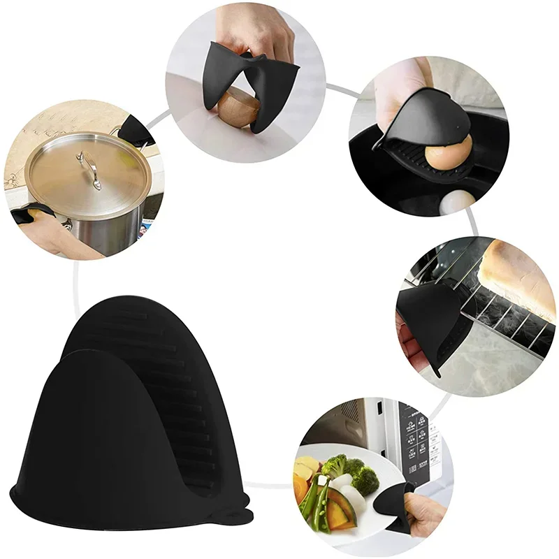 2Pcs Silicone Oven Mitts Set H - Oven Mitt Silicone avaliação e preço