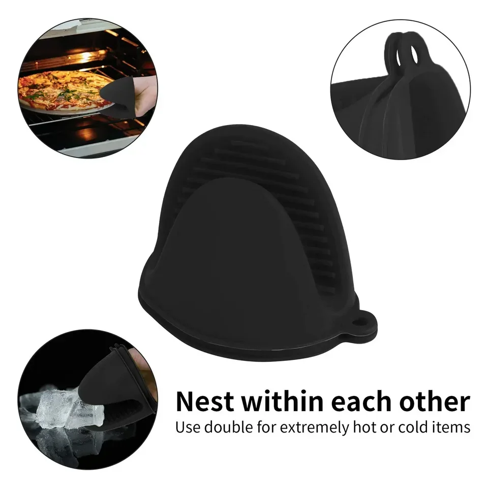 2Pcs Silicone Oven Mitts Set H - Oven Mitt Silicone avaliação e preço