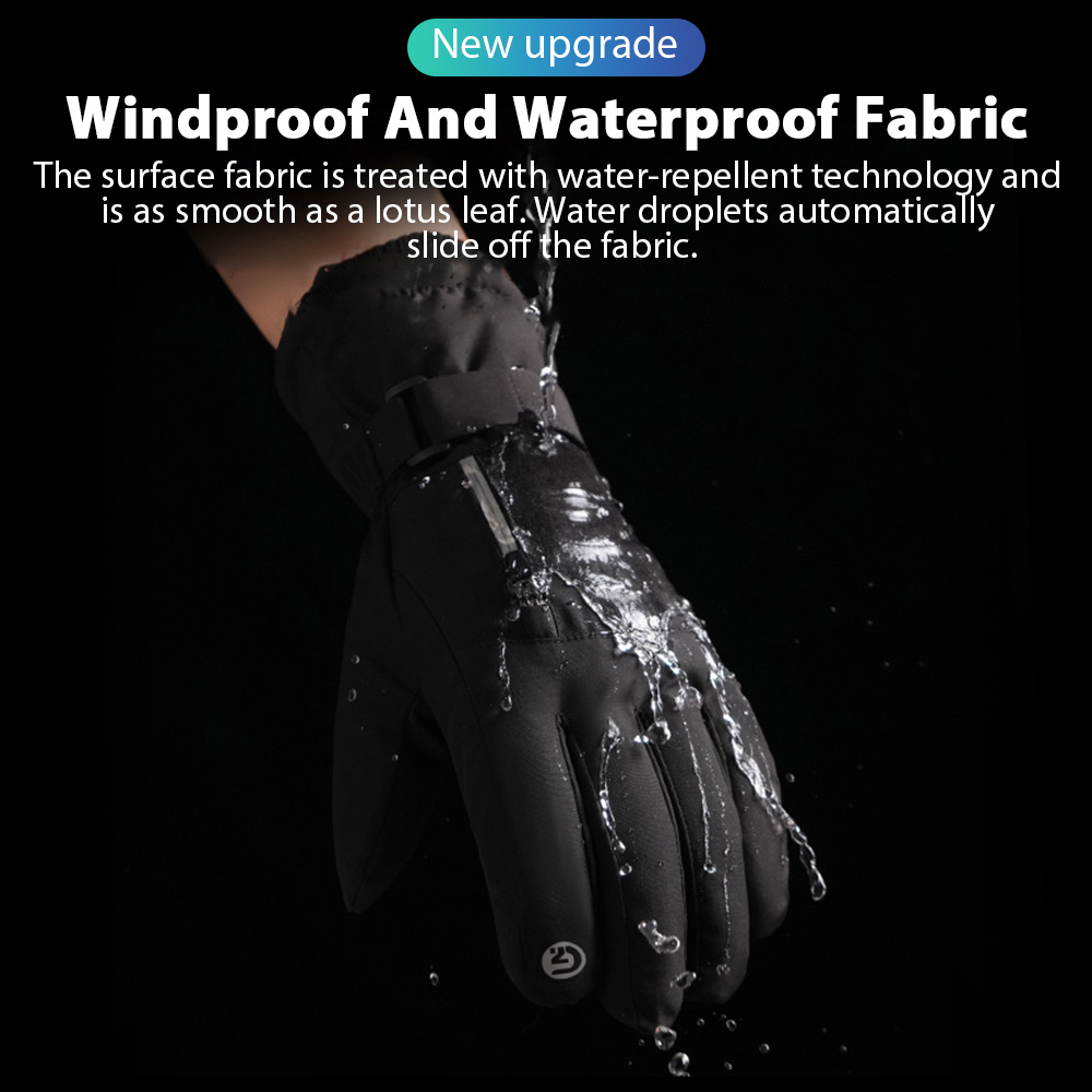 Men Winter Waterproof Cycling  - Ski Glove Waterproof avaliação e preço