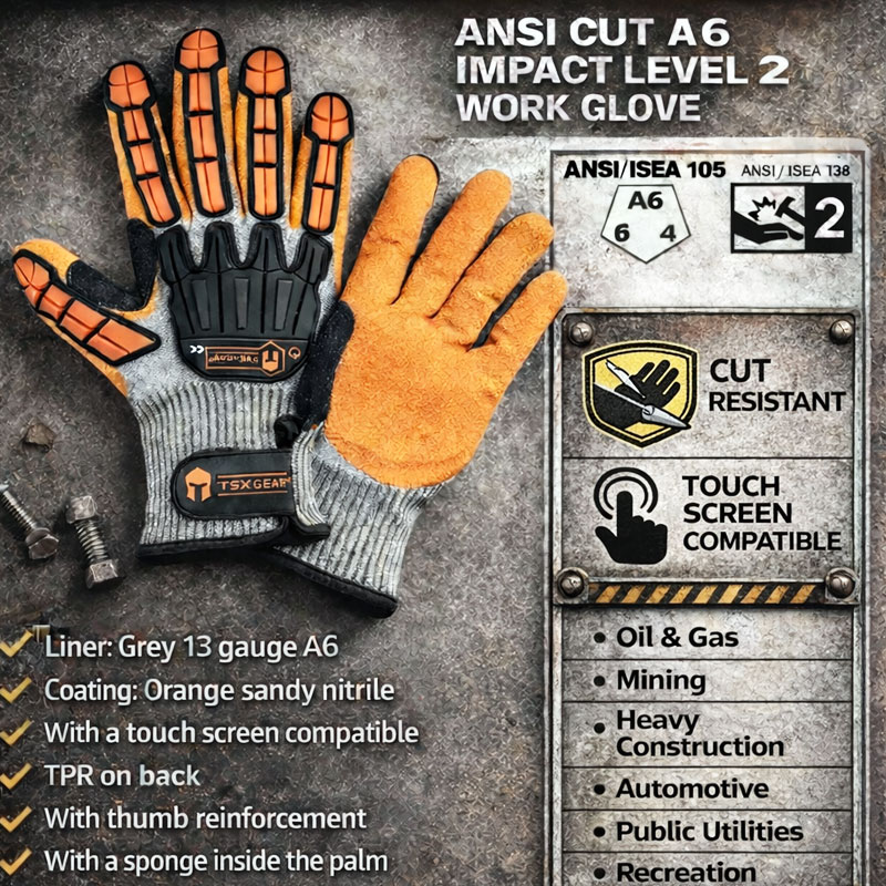 NMSafety Anti-Vibration Cut-Re - Nitrile Mechanic Glove avaliação e preço
