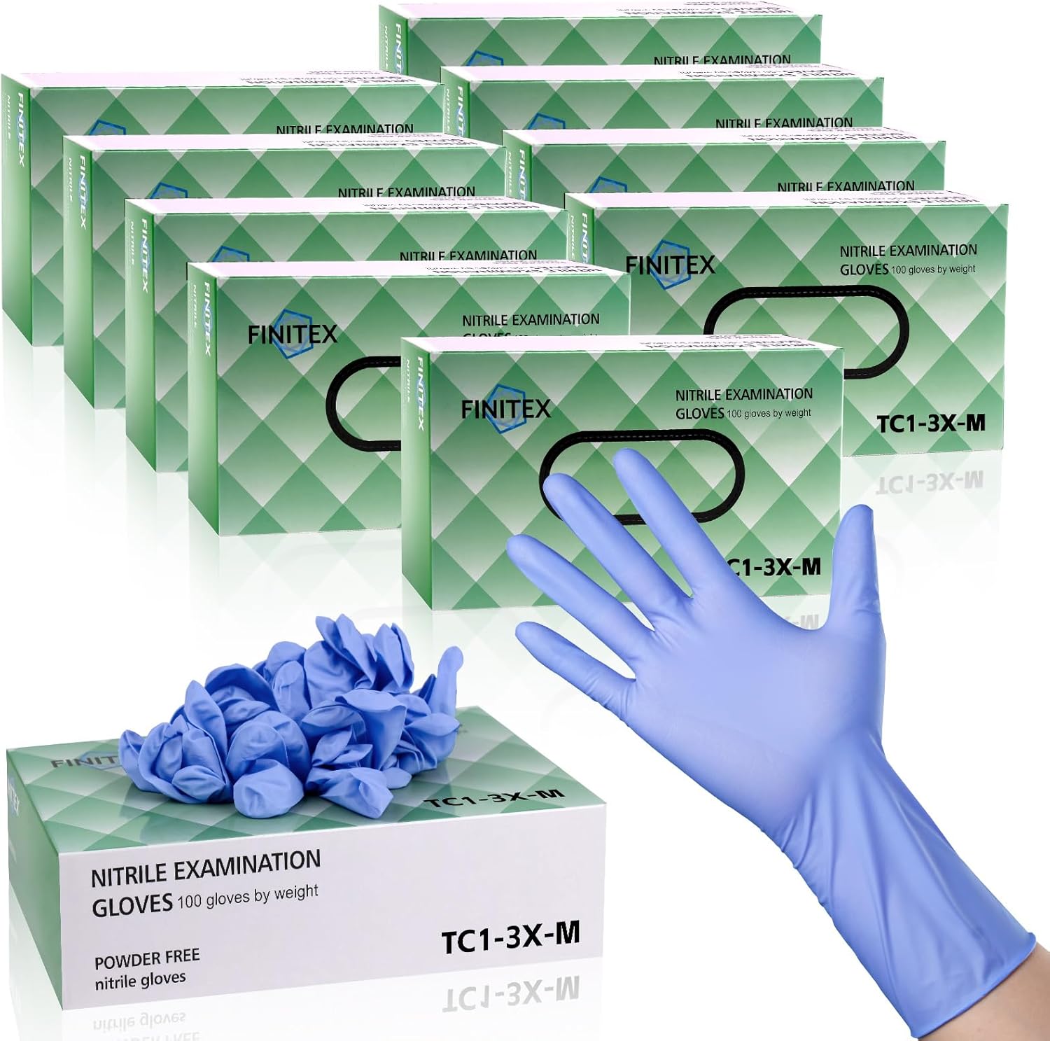Nitrile Disposable Gloves Ice  - Exam Glove Nitrile avaliação e preço