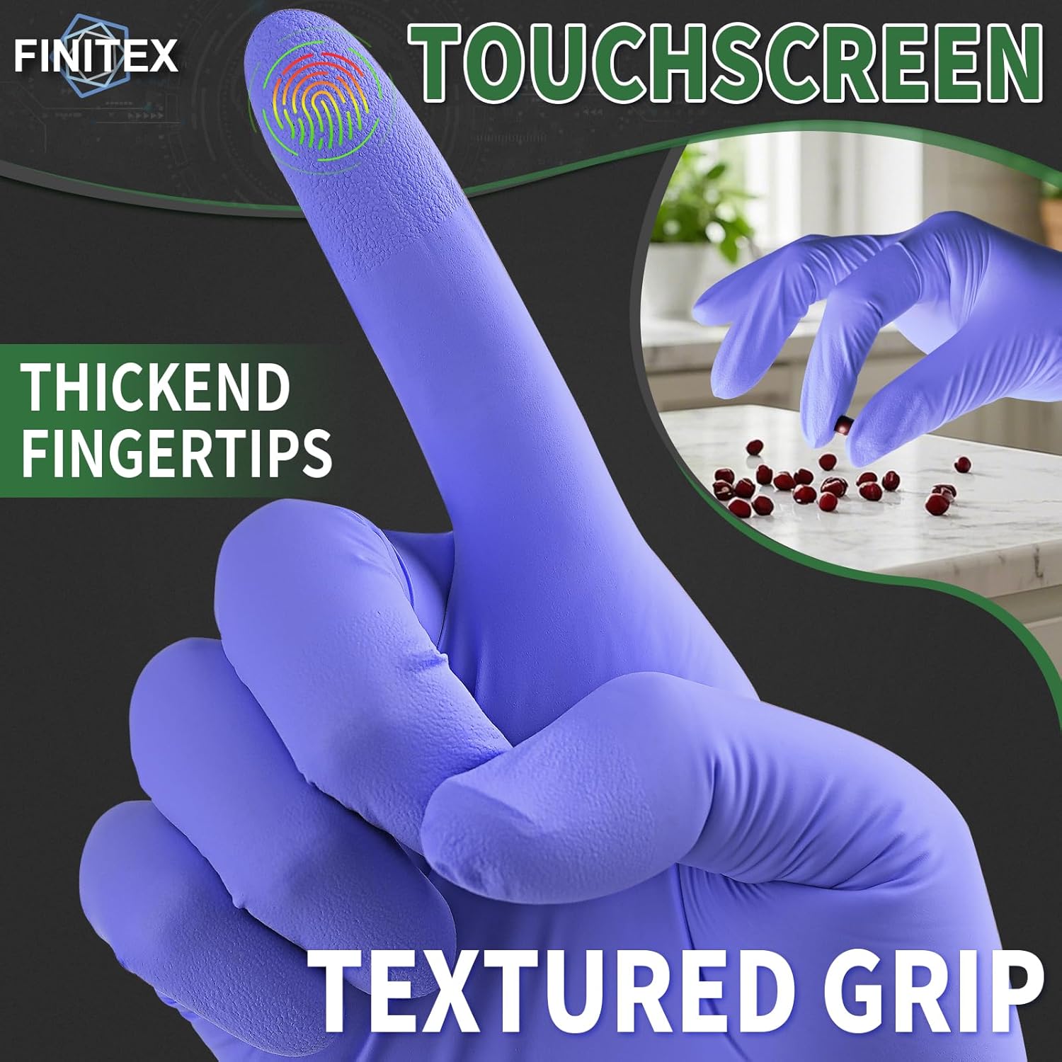 Nitrile Disposable Gloves Ice  - Exam Glove Nitrile avaliação e preço