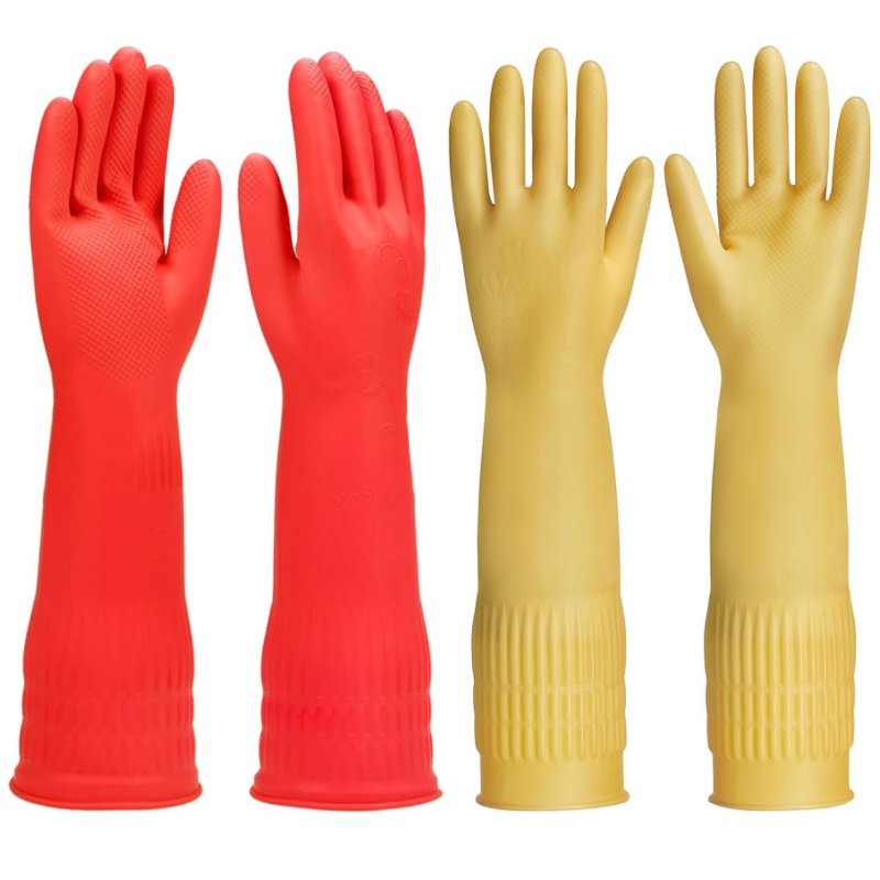 45CM Extra-Long Rubber Cleanin - Dish Glove Rubber avaliação e preço