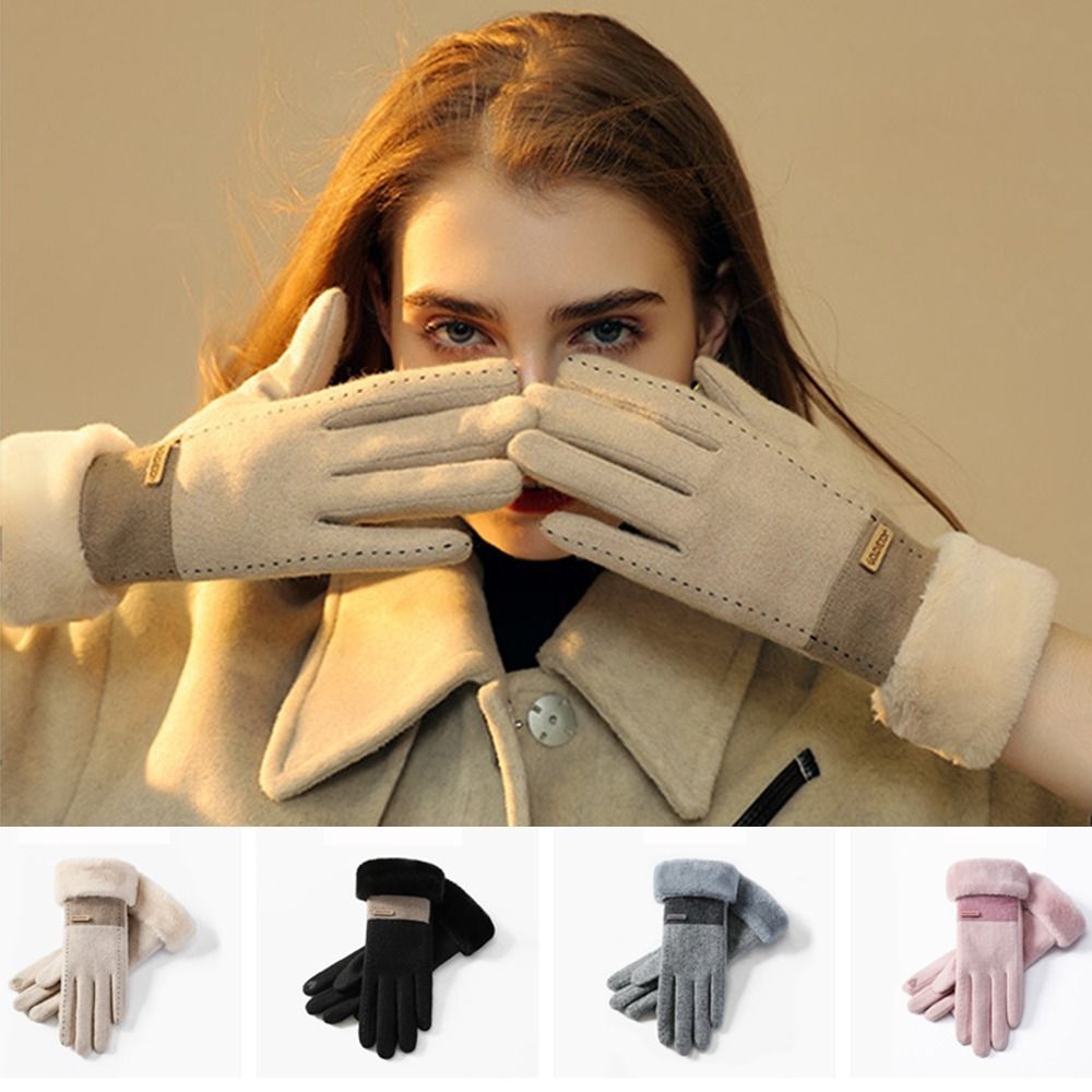 Soft Winter Thermal Gloves Thi - Wool Glove Lined avaliação e preço