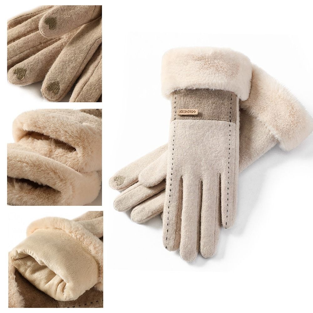 Soft Winter Thermal Gloves Thi - Wool Glove Lined avaliação e preço