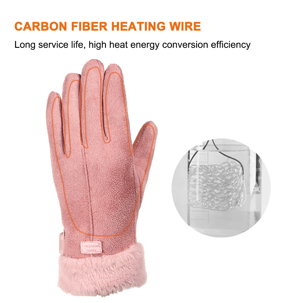 USB Electric Heated Gloves Out - Ski Glove Waterproof avaliação e preço