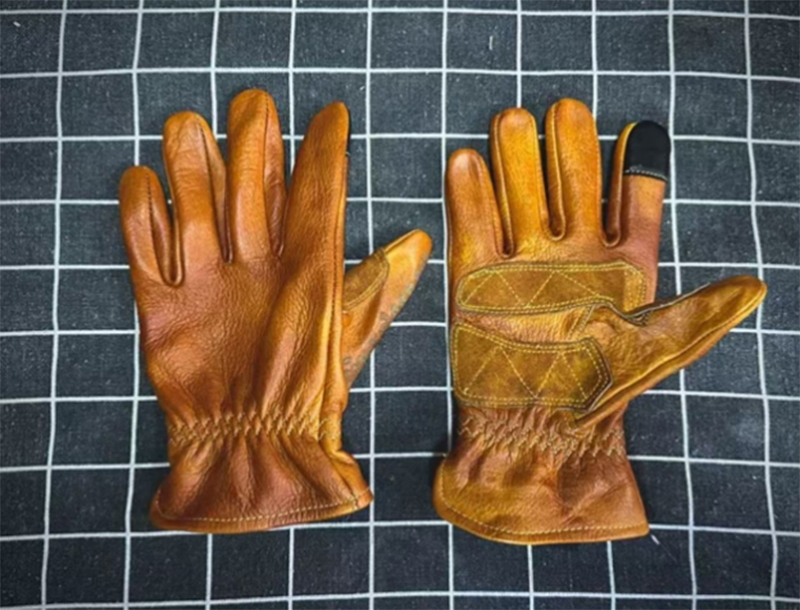 Handmade Genuine Leather Retro - Motorcycle Glove Knuckle avaliação e preço