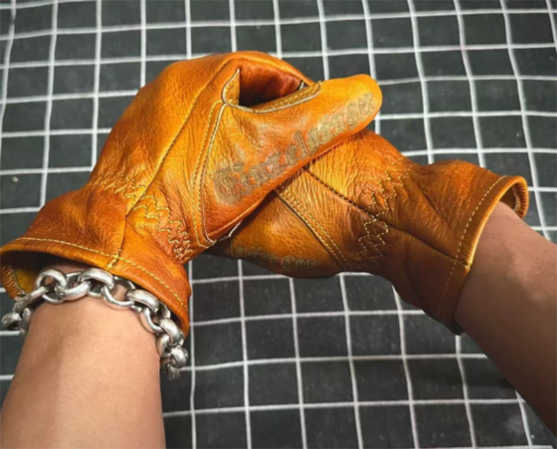 Handmade Genuine Leather Retro - Motorcycle Glove Knuckle avaliação e preço