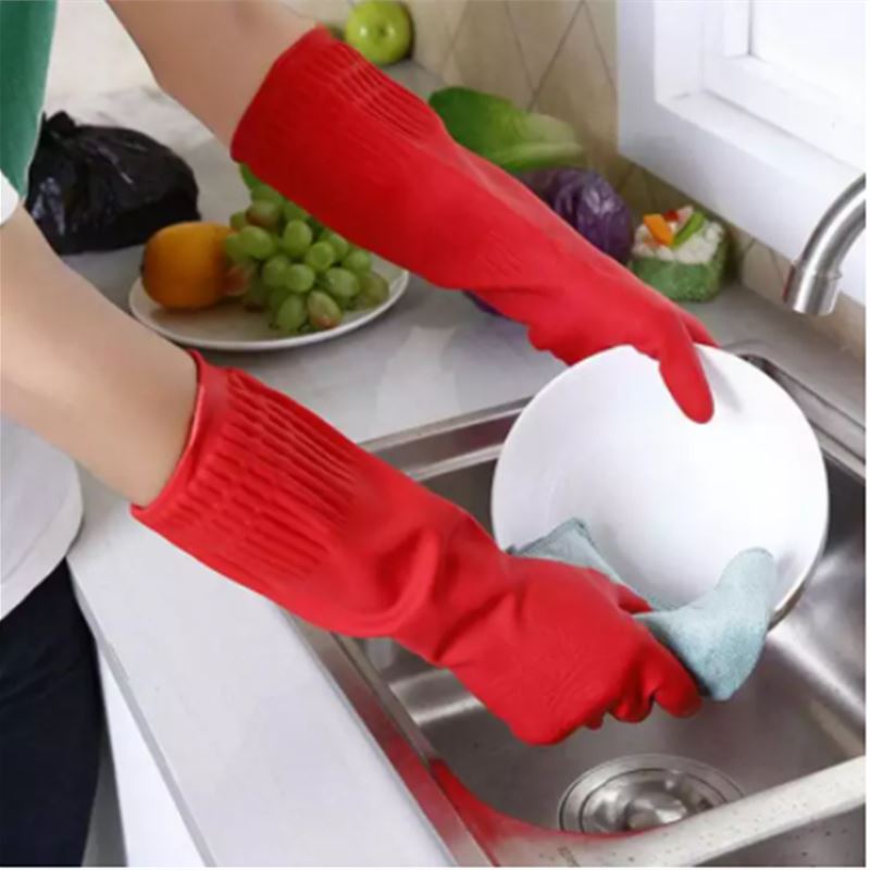 38cm Household Laundry Gloves  - Dish Glove Rubber avaliação e preço