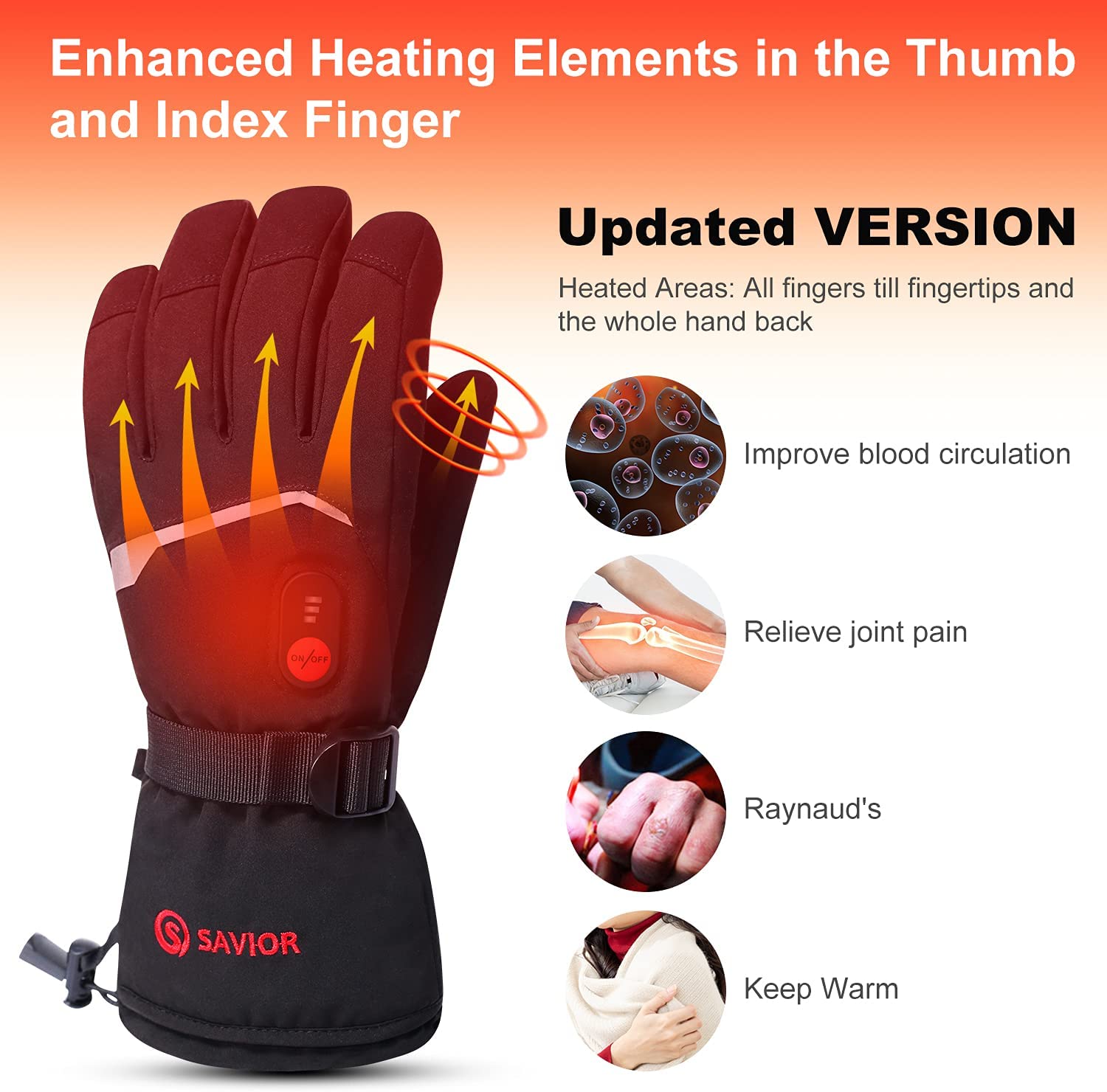 SNOW DEER Winter Heated Gloves - Heat Resistant Glove avaliação e preço