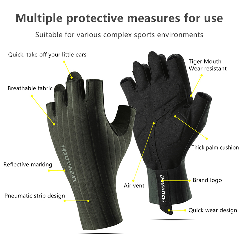 Summer Breathable Half Finger  - Cycling Glove Padded avaliação e preço