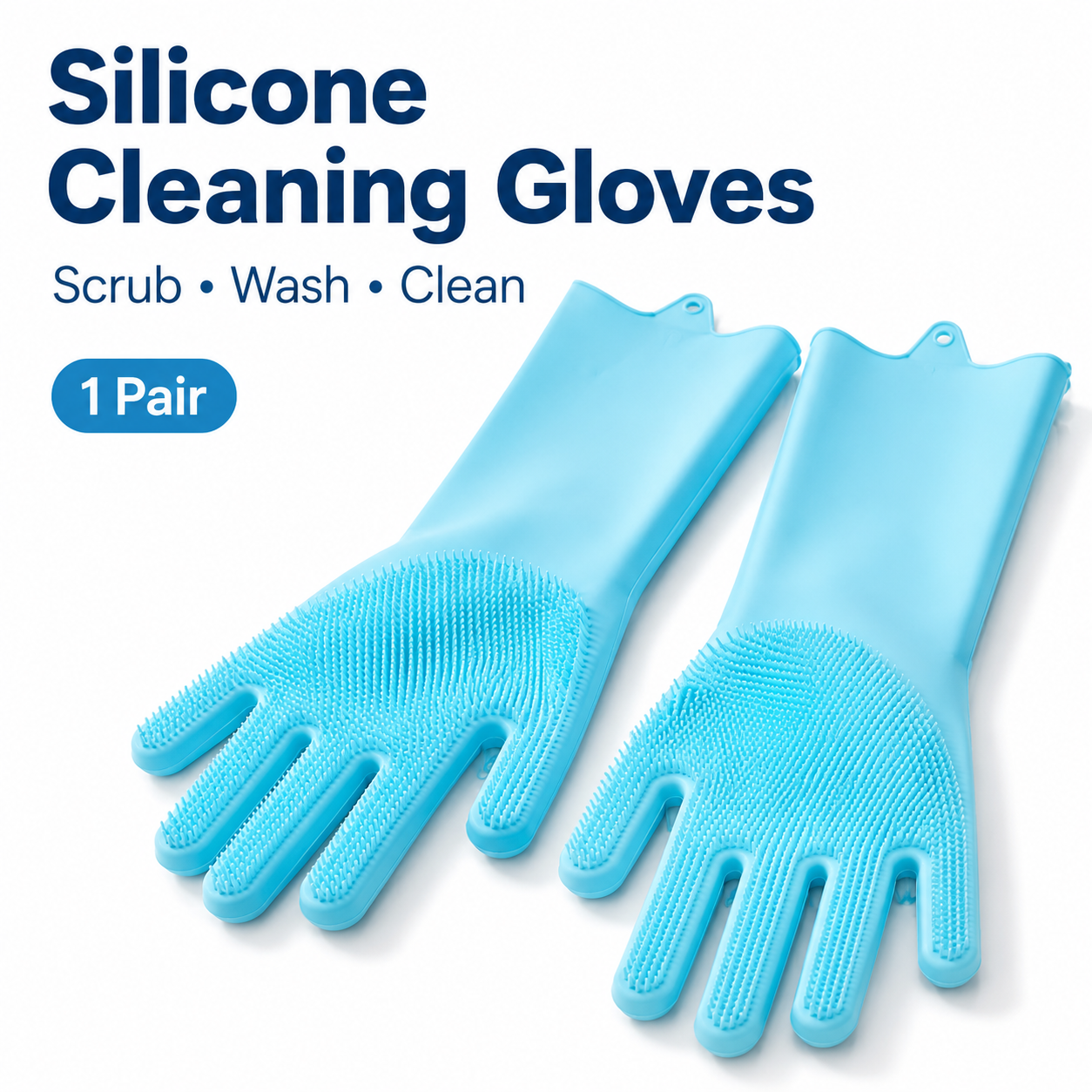 1 Pair Silicone Cleaning Glove - Dish Glove Rubber avaliação e preço