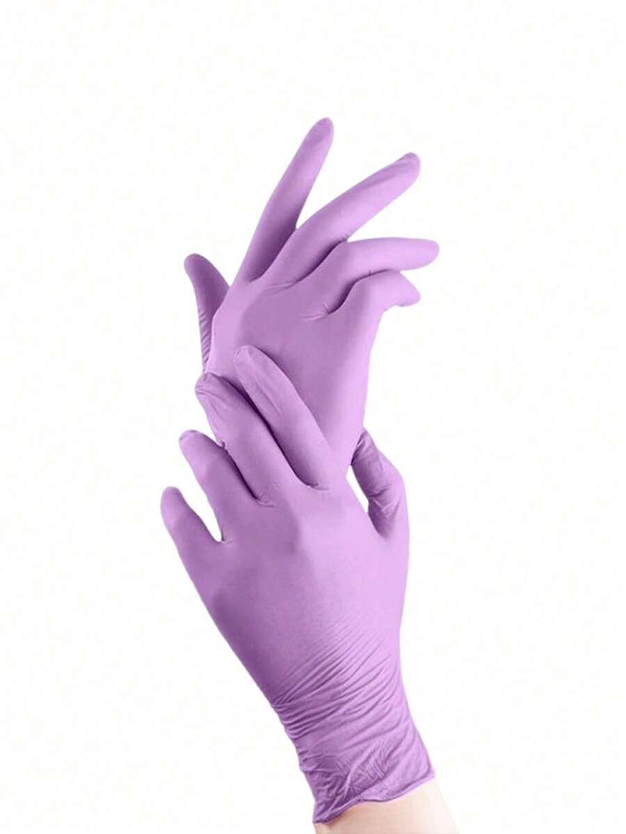 100/50/4pcs Disposable Purple  - Latex Disposable Glove avaliação e preço